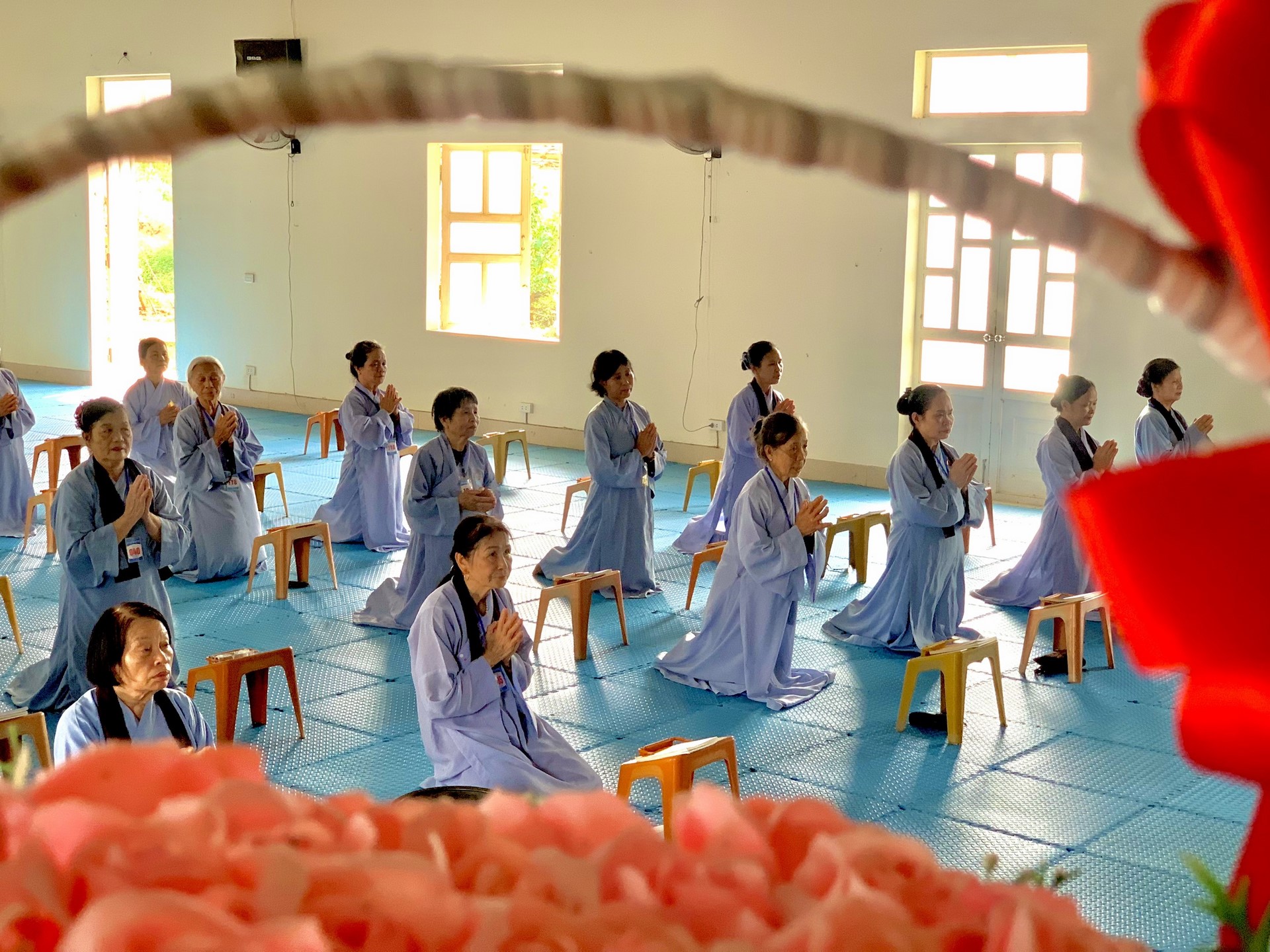 The 22nd Retreat “Learning the Practice as the Buddha Teachings” and a repentance ceremony at Dong Cao Pagoda, Thanh Hoa