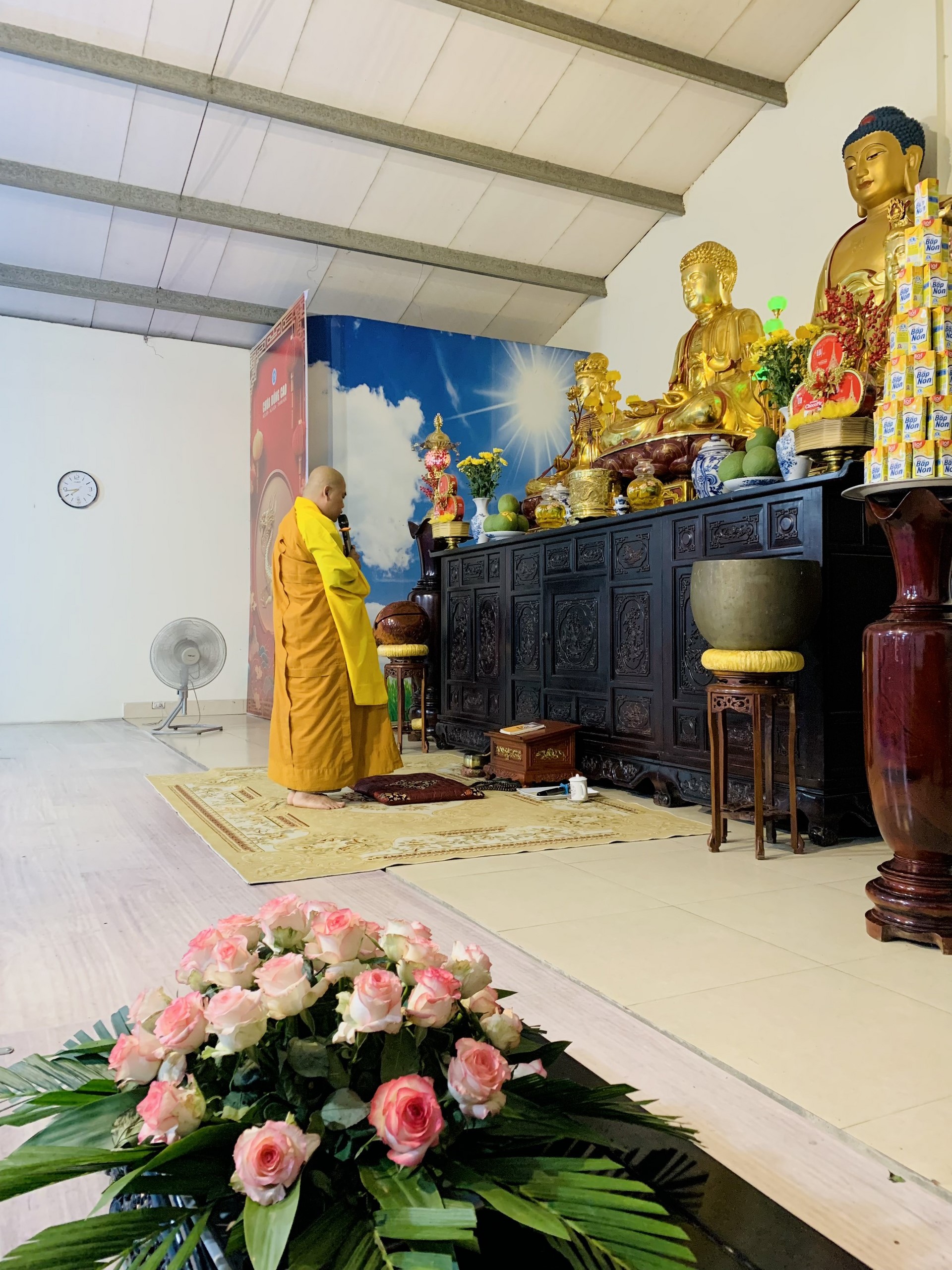 The 22nd Retreat “Learning the Practice as the Buddha Teachings” and a repentance ceremony at Dong Cao Pagoda, Thanh Hoa