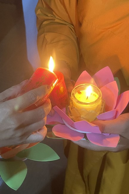 Commemorating the Birthday of Bodhisattva Avalokitesvara at Truong Phap pagoda, Hau Giang