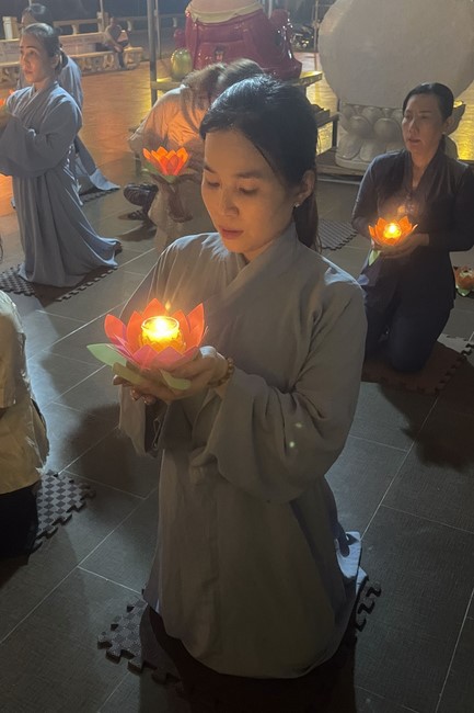 Commemorating the Birthday of Bodhisattva Avalokitesvara at Truong Phap pagoda, Hau Giang