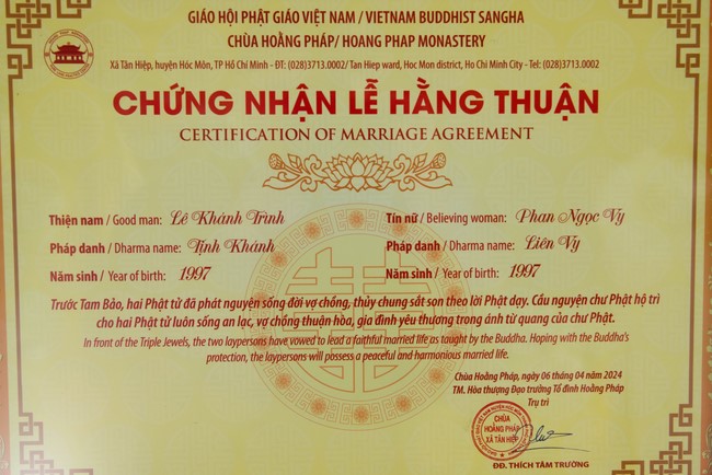 Wedding Ceremony at the pagoda