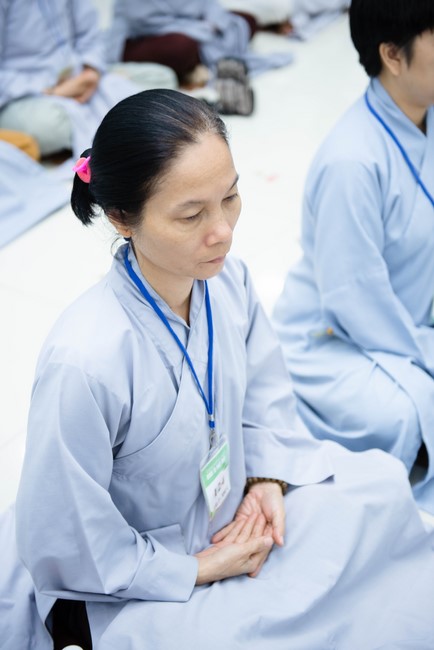 Dharma talk Buddha's name reciting being the way back to the tranquility in the 102nd Seven-Day Retreat