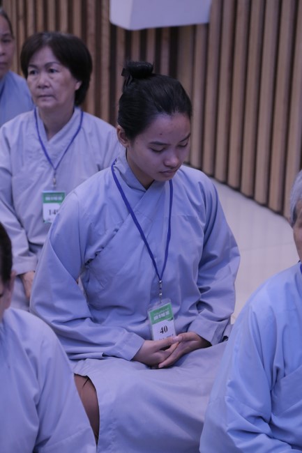Dharma talk Buddha's name reciting being the way back to the tranquility in the 102nd Seven-Day Retreat