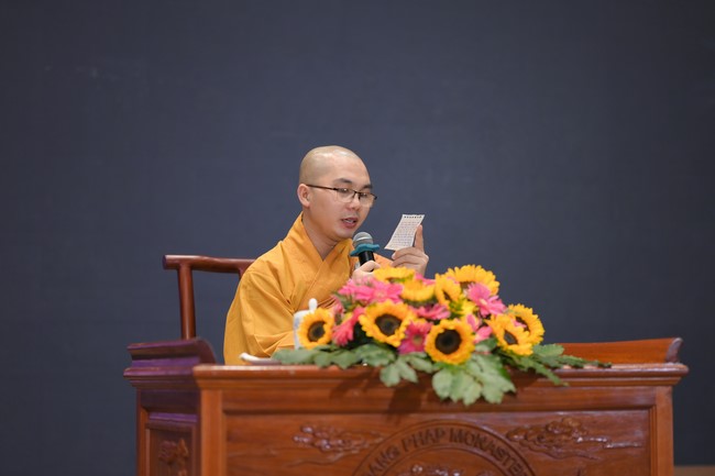 Dharma Talk Winning the Darkness Within You preaching by Junior Thích Khai Tuan - Third day in Summer Retreat 2024