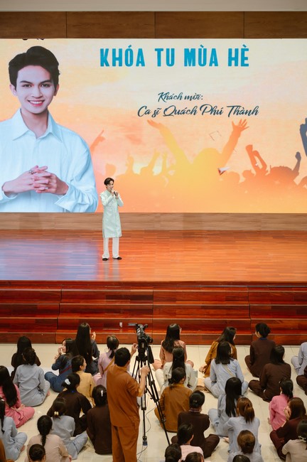 Dharma Talk Winning the Darkness Within You preaching by Junior Thích Khai Tuan - Third day in Summer Retreat 2024