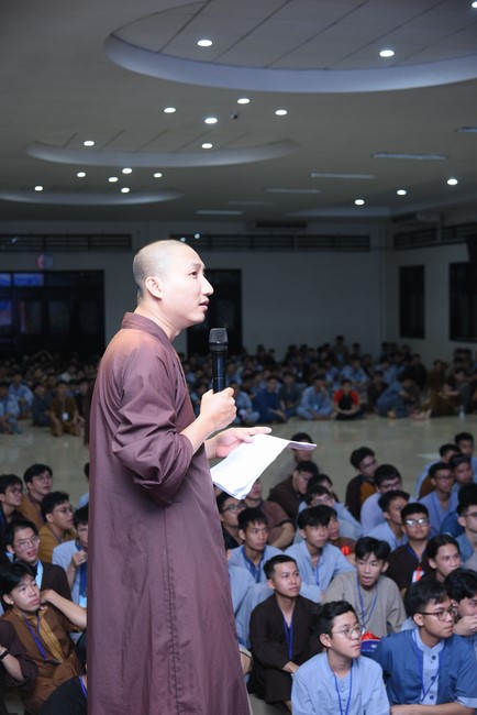 Dharma Talk Winning the Darkness Within You preaching by Junior Thích Khai Tuan - Third day in Summer Retreat 2024