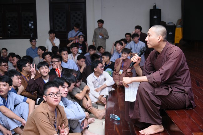 Dharma Talk Winning the Darkness Within You preaching by Junior Thích Khai Tuan - Third day in Summer Retreat 2024