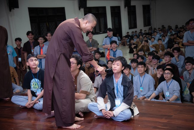 Dharma Talk Winning the Darkness Within You preaching by Junior Thích Khai Tuan - Third day in Summer Retreat 2024