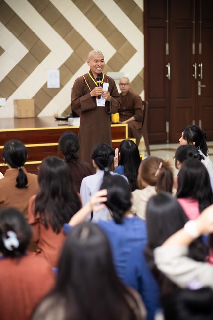 Dharma Talk Winning the Darkness Within You preaching by Junior Thích Khai Tuan - Third day in Summer Retreat 2024