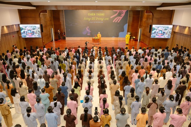 Dharma Talk Winning the Darkness Within You preaching by Junior Thích Khai Tuan - Third day in Summer Retreat 2024