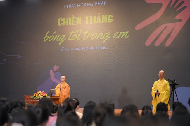 Dharma Talk Winning the Darkness Within You preaching by Junior Thích Khai Tuan - Third day in Summer Retreat 2024