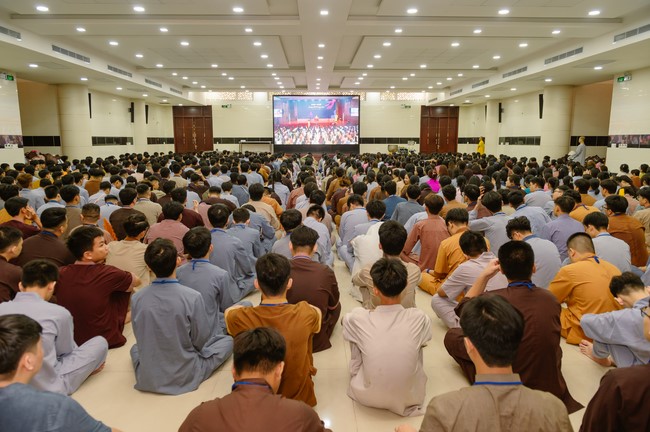 Dharma Talk Winning the Darkness Within You preaching by Junior Thích Khai Tuan - Third day in Summer Retreat 2024