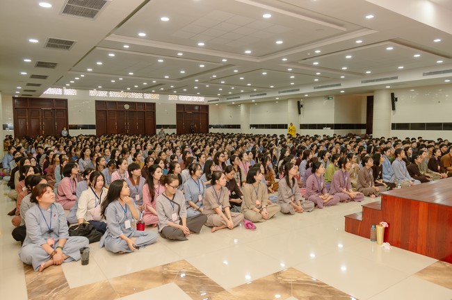 Dharma Talk Winning the Darkness Within You preaching by Junior Thích Khai Tuan - Third day in Summer Retreat 2024