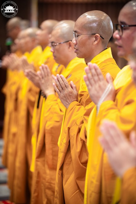 Starting the Temporary Ordination Retreat for Children in Summer with the theme Sowing compassion seeds