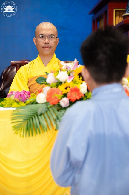 Starting the Temporary Ordination Retreat for Children in Summer with the theme Sowing compassion seeds