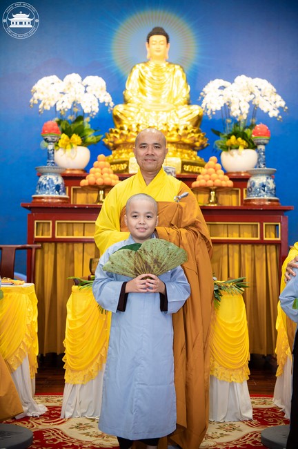 Starting the Temporary Ordination Retreat for Children in Summer with the theme Sowing compassion seeds