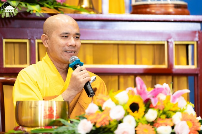 Starting the Temporary Ordination Retreat for Children in Summer with the theme Sowing compassion seeds