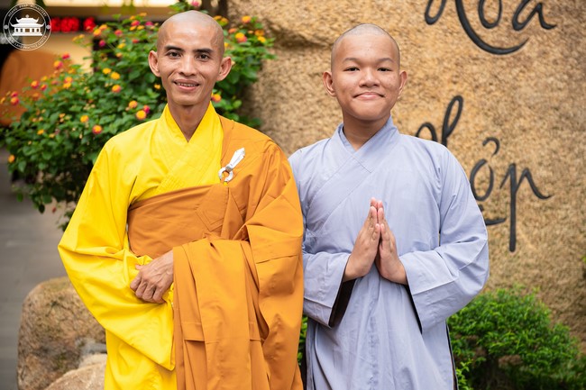 Starting the Temporary Ordination Retreat for Children in Summer with the theme Sowing compassion seeds