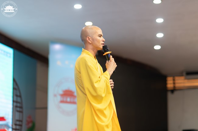 Starting the Temporary Ordination Retreat for Children in Summer with the theme Sowing compassion seeds