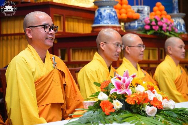 Starting the Temporary Ordination Retreat for Children in Summer with the theme Sowing compassion seeds