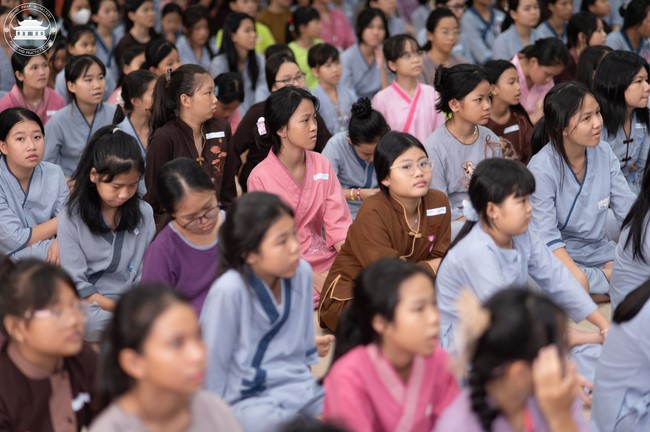 Starting the Temporary Ordination Retreat for Children in Summer with the theme Sowing compassion seeds