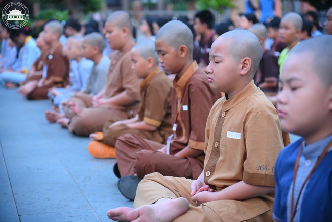 Dharma talk: Sowing seeds compassion preaching by Junior Thich Dao Thuyen - The second day of temporary ordination retreat for Children in Summer 2024