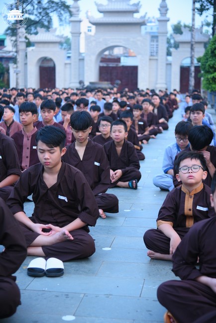 Dharma talk: Sowing seeds compassion preaching by Junior Thich Dao Thuyen - The second day of temporary ordination retreat for Children in Summer 2024