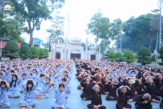Dharma talk: Sowing seeds compassion preaching by Junior Thich Dao Thuyen - The second day of temporary ordination retreat for Children in Summer 2024