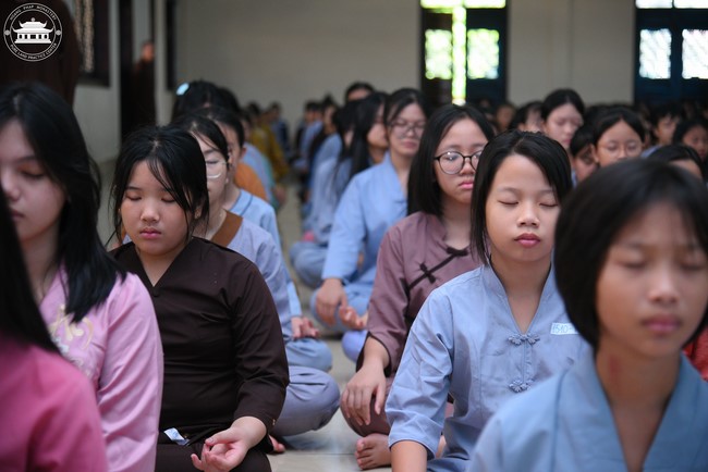 Dharma talk: Sowing seeds compassion preaching by Junior Thich Dao Thuyen - The second day of temporary ordination retreat for Children in Summer 2024