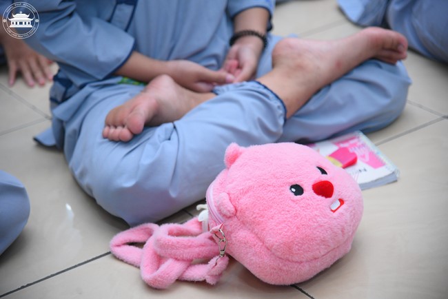 Dharma talk: Sowing seeds compassion preaching by Junior Thich Dao Thuyen - The second day of temporary ordination retreat for Children in Summer 2024