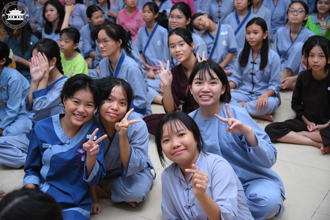 Dharma talk: Sowing seeds compassion preaching by Junior Thich Dao Thuyen - The second day of temporary ordination retreat for Children in Summer 2024