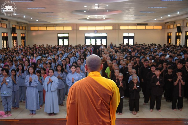 Dharma talk: Sowing seeds compassion preaching by Junior Thich Dao Thuyen - The second day of temporary ordination retreat for Children in Summer 2024