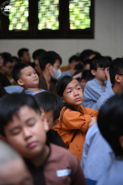 Dharma talk: Sowing seeds compassion preaching by Junior Thich Dao Thuyen - The second day of temporary ordination retreat for Children in Summer 2024