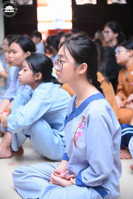 Dharma talk: Sowing seeds compassion preaching by Junior Thich Dao Thuyen - The second day of temporary ordination retreat for Children in Summer 2024