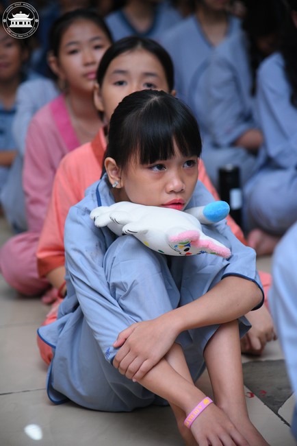 Dharma talk: Sowing seeds compassion preaching by Junior Thich Dao Thuyen - The second day of temporary ordination retreat for Children in Summer 2024