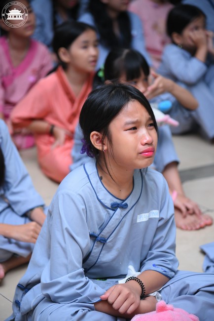 Dharma talk: Sowing seeds compassion preaching by Junior Thich Dao Thuyen - The second day of temporary ordination retreat for Children in Summer 2024