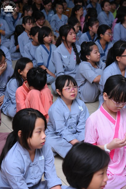 Dharma talk: Sowing seeds compassion preaching by Junior Thich Dao Thuyen - The second day of temporary ordination retreat for Children in Summer 2024