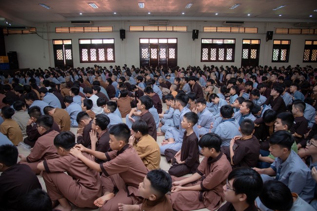 Dharma talk: Sowing seeds compassion preaching by Junior Thich Dao Thuyen - The second day of temporary ordination retreat for Children in Summer 2024