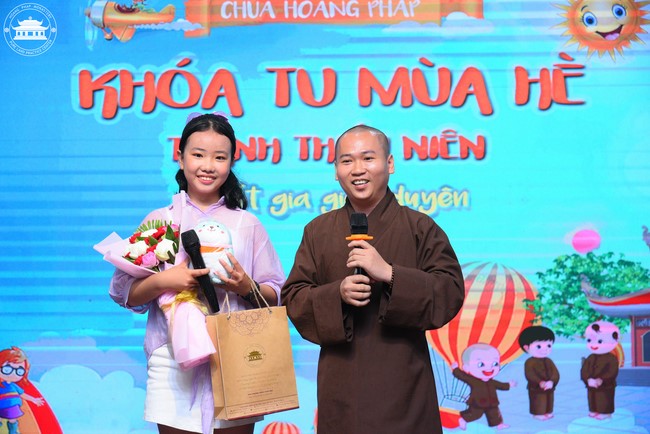 Dharma talk: Sowing seeds compassion preaching by Junior Thich Dao Thuyen - The second day of temporary ordination retreat for Children in Summer 2024