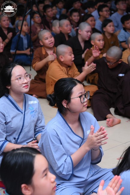 Dharma talk: Sowing seeds compassion preaching by Junior Thich Dao Thuyen - The second day of temporary ordination retreat for Children in Summer 2024