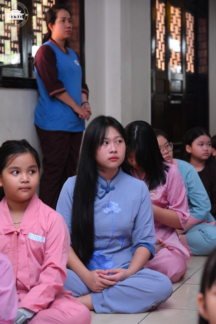 Dharma talk: Sowing seeds compassion preaching by Junior Thich Dao Thuyen - The second day of temporary ordination retreat for Children in Summer 2024