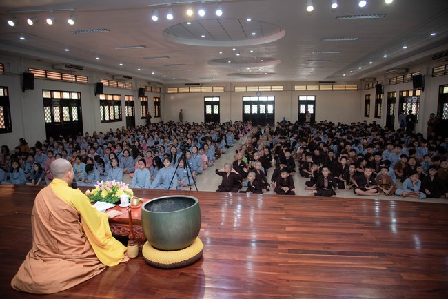 Dharma talk: Sowing seeds compassion preaching by Junior Thich Dao Thuyen - The second day of temporary ordination retreat for Children in Summer 2024