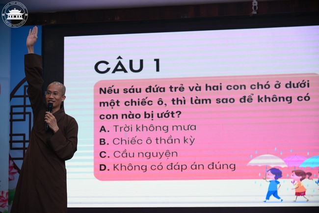 Dharma talk: Sowing seeds compassion preaching by Junior Thich Dao Thuyen - The second day of temporary ordination retreat for Children in Summer 2024