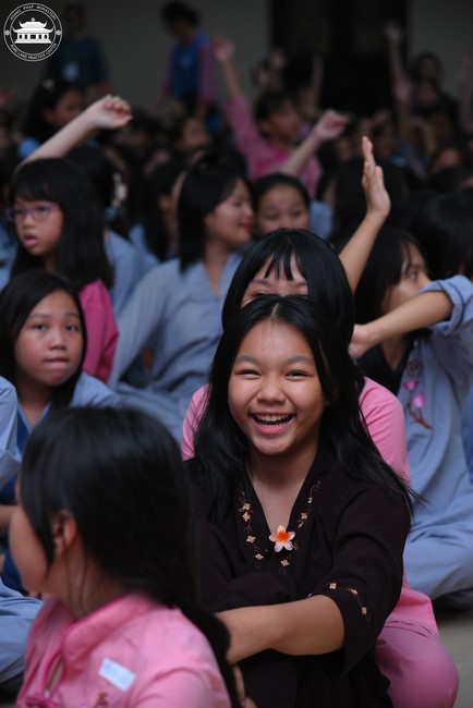 Dharma talk: Sowing seeds compassion preaching by Junior Thich Dao Thuyen - The second day of temporary ordination retreat for Children in Summer 2024