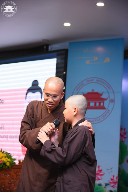 Dharma talk: Sowing seeds compassion preaching by Junior Thich Dao Thuyen - The second day of temporary ordination retreat for Children in Summer 2024
