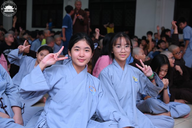 Dharma talk: Sowing seeds compassion preaching by Junior Thich Dao Thuyen - The second day of temporary ordination retreat for Children in Summer 2024