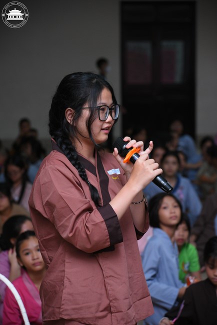 Dharma talk: Sowing seeds compassion preaching by Junior Thich Dao Thuyen - The second day of temporary ordination retreat for Children in Summer 2024