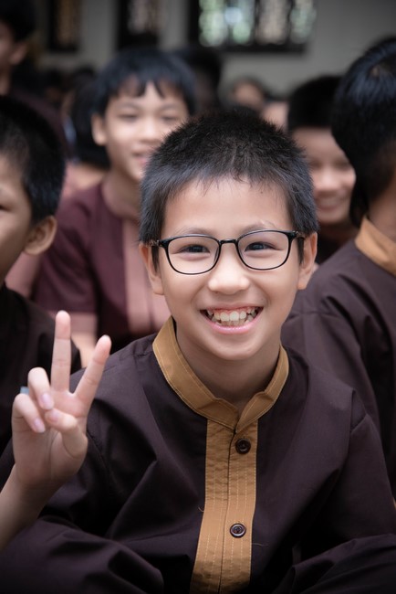 Dharma talk: Sowing seeds compassion preaching by Junior Thich Dao Thuyen - The second day of temporary ordination retreat for Children in Summer 2024