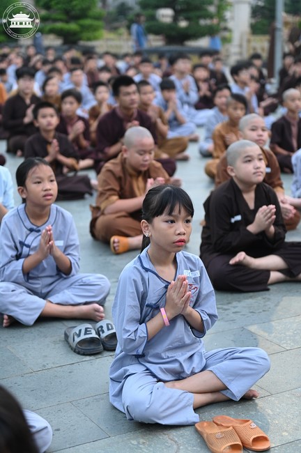 Dharma talk: Sowing seeds compassion preaching by Junior Thich Dao Thuyen - The second day of temporary ordination retreat for Children in Summer 2024