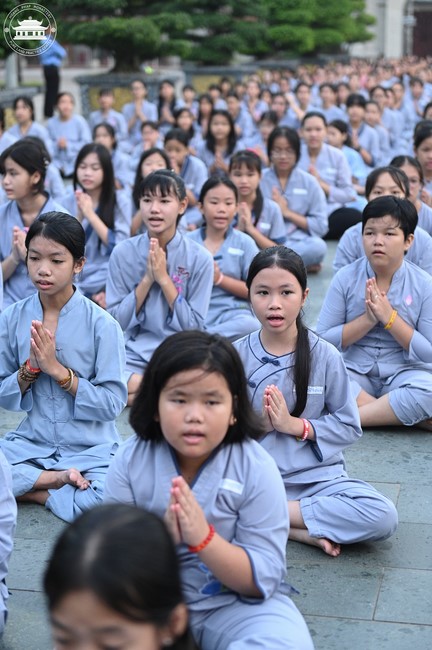 Dharma talk: Sowing seeds compassion preaching by Junior Thich Dao Thuyen - The second day of temporary ordination retreat for Children in Summer 2024